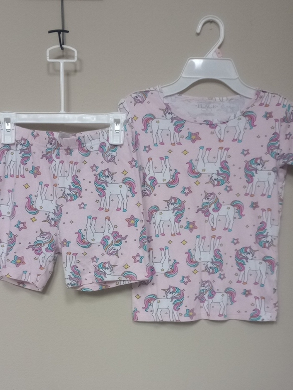 3 For $15🩵 Place Pink Unicorn Short Sleeve Pajama Set